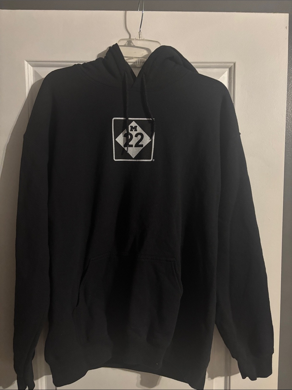 Black Men's Pullover Hoodie
